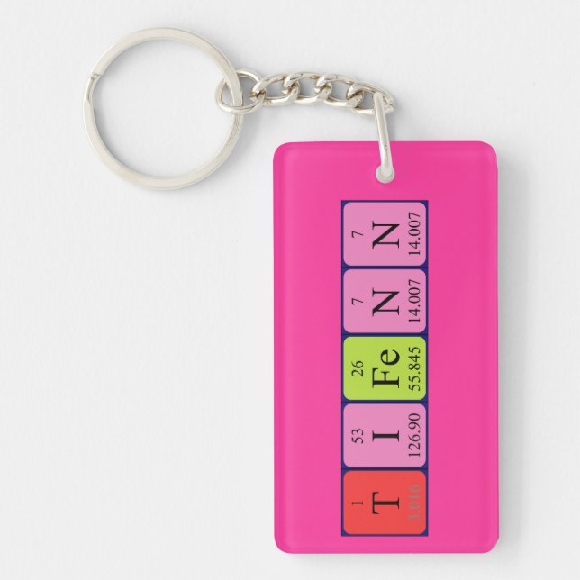 Tifenn periodic table name keyring (Front)