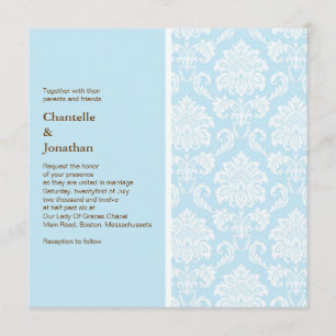 Tiffany Damask Wedding Invitation