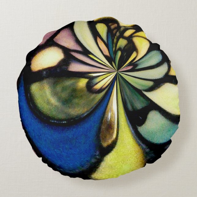 Tiffany Flow Round Cushion (Back)