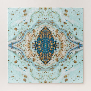 Tiffany Gold: Luxury Marble Seamless Jigsaw Puzzle