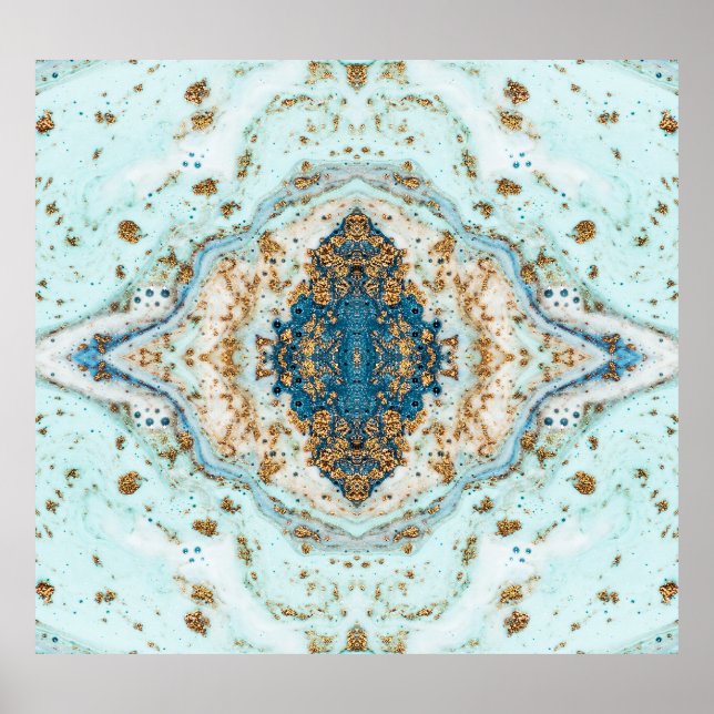 Tiffany Gold: Luxury Marble Seamless Poster (Front)