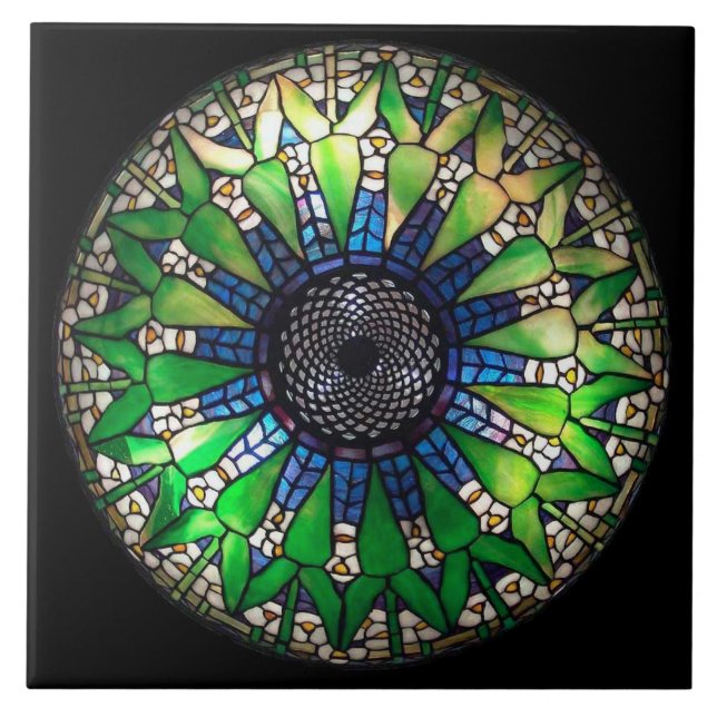 Tiffany Green ceramic tile (Front)