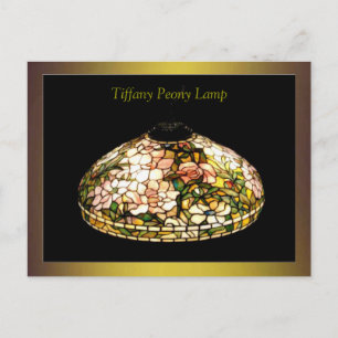 Tiffany Lamp Fine Art Excellent Postcard
