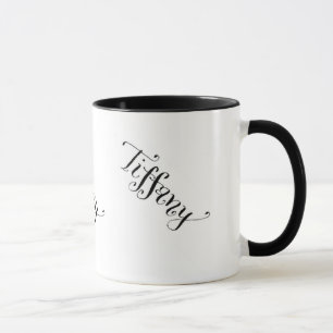 Tiffany repeating pattern name mug