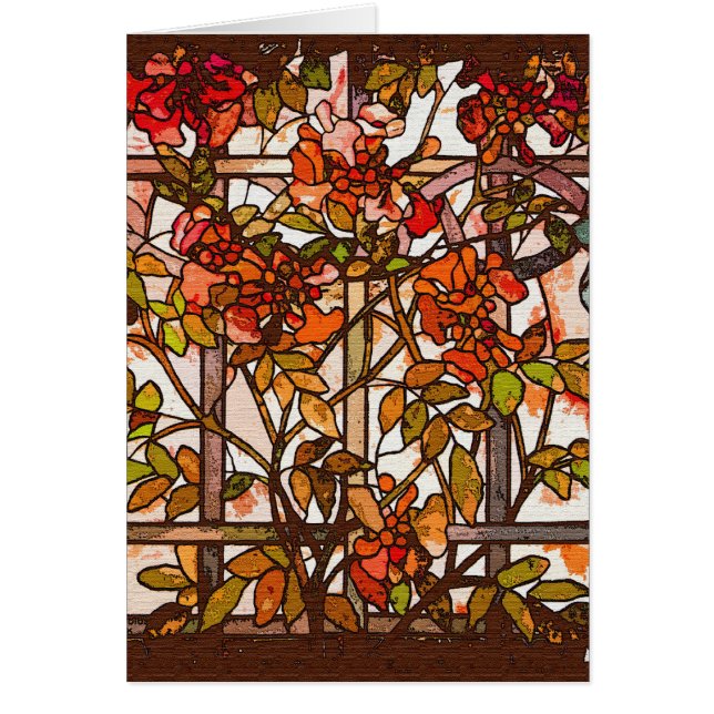 Tiffany Stained Glass Card (Front)