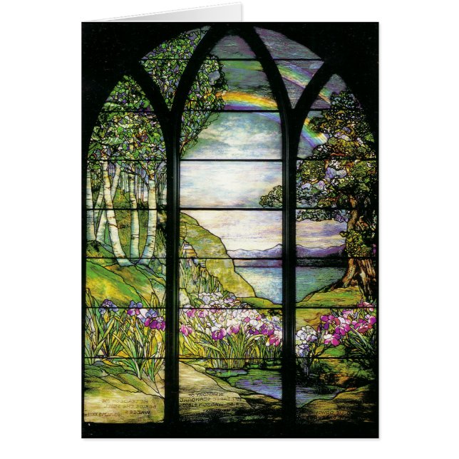 Tiffany Stained Glass Card (Front)