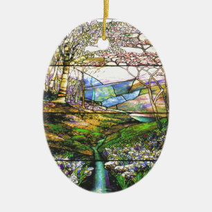 Tiffany Stained Glass Nature Ornament