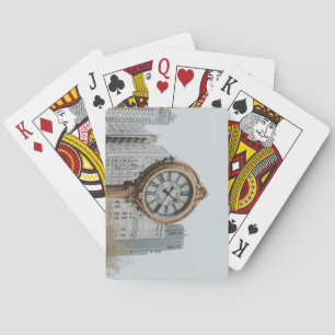 Tiffany Street Clock in New York Playing Cards