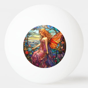 Tiffany Style Stained Glass Magical Fairy Ping Pong Ball