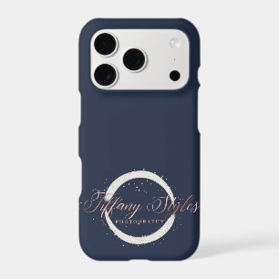 Tiffany Styles Navy Blue & Rose Gold Company Logo