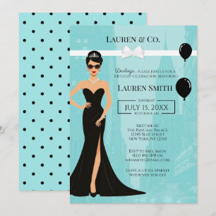 Tiffany's Birthday and Co Audrey Invitation