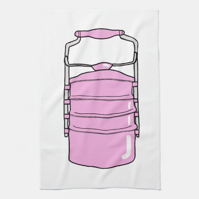 Tiffin Carrier Tea Towel (Vertical)