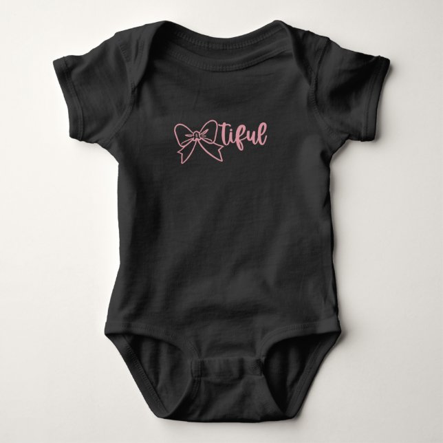 Tiful bow baby bodysuit (Front)
