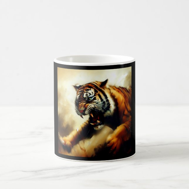 Tiger (14) Wild Cat  Coffee Mug (Center)