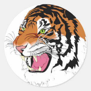 Tiger 2010 classic round sticker