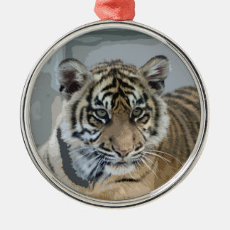 Tiger_2014_0901 Metal Tree Decoration