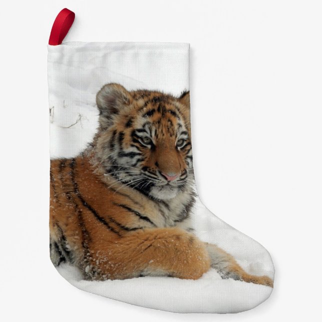 Tiger_2015_0102 Small Christmas Stocking (Front)