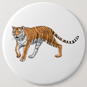 Tiger 2 6 cm round badge