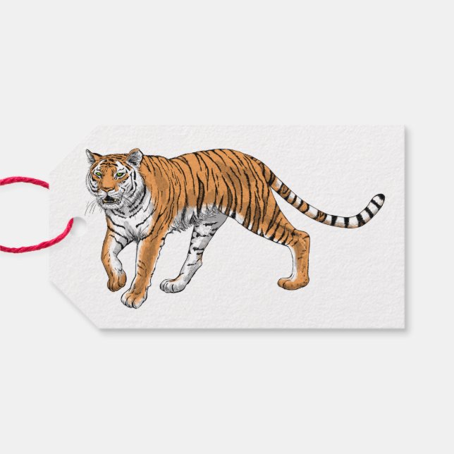 Tiger 2 gift tags (Back Horizontal)