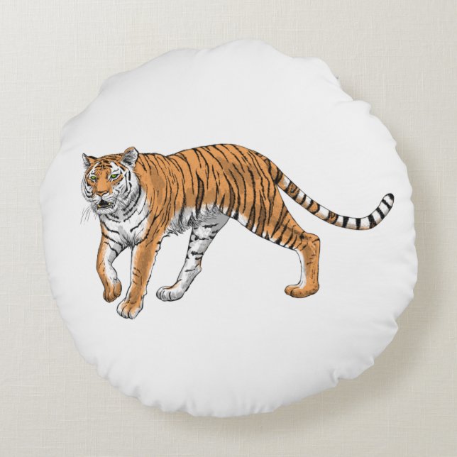 Tiger 2 round cushion (Back)