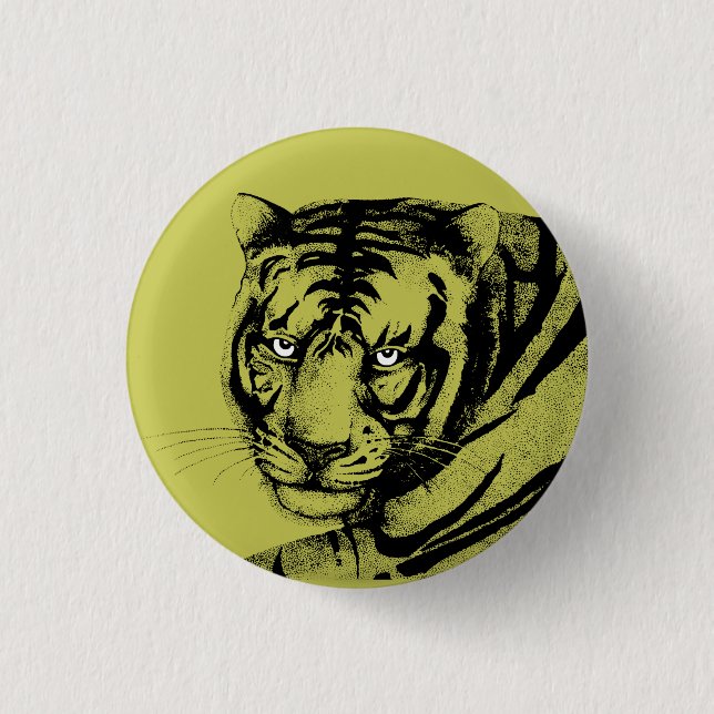 TIGER 3 CM ROUND BADGE (Front)