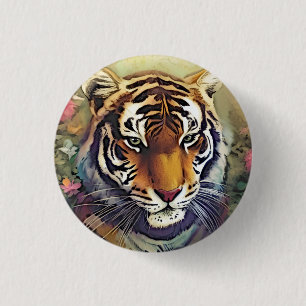 Tiger 3 Cm Round Badge