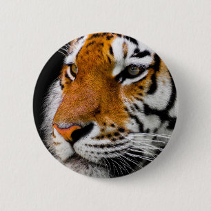 Tiger 6 Cm Round Badge