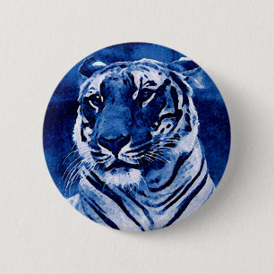 Tiger 6 Cm Round Badge