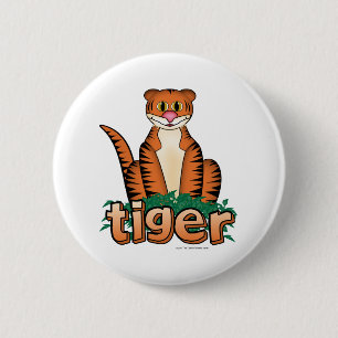 TIGER! 6 CM ROUND BADGE