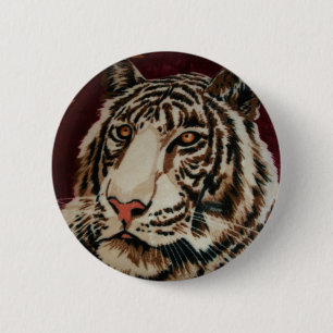 Tiger 6 Cm Round Badge