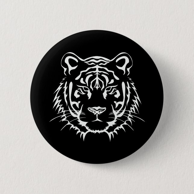 TIGER 6 CM ROUND BADGE (Front)