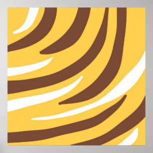 tiger abstract art poster