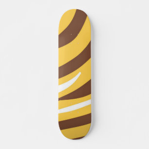 tiger abstract art skateboard