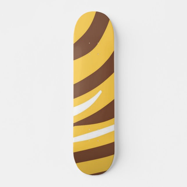 tiger abstract art skateboard (Front)