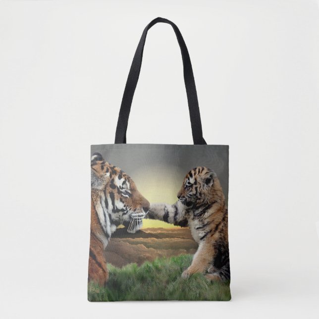 Tiger and Cub Digital Edition All-Over-Print Bag (Front)
