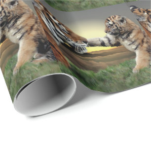 Tiger and Cub Wrapping Paper