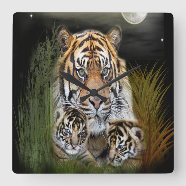Tiger and Cubs clock (Front)