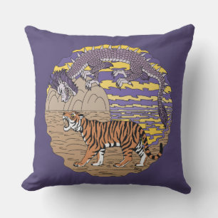 Tiger and Dragon Cushion