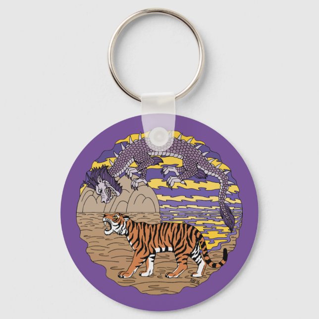 Tiger and Dragon Key Ring (Front)