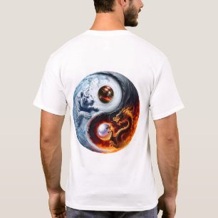 Tiger and Dragon Yin and Yang T-Shirt