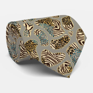 Tiger and Leopard Stain Mix Tin Tie