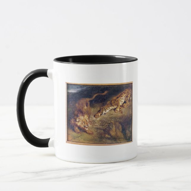 Tiger and Lion Mug (Left)