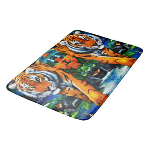 Tiger Animal Bengal   Bath Mat