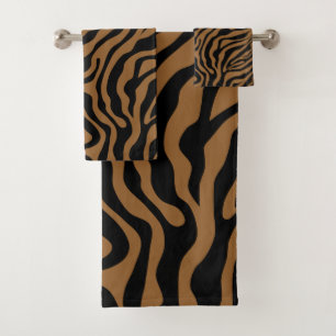 Tiger Animal Print Bath Towel Set