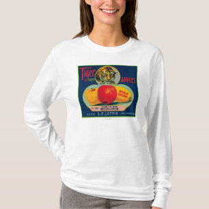 Tiger Apple Crate LabelWatsonville, CA T-Shirt