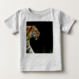 Tiger Approaching - Wild Animal Artwork Baby T-Shirt