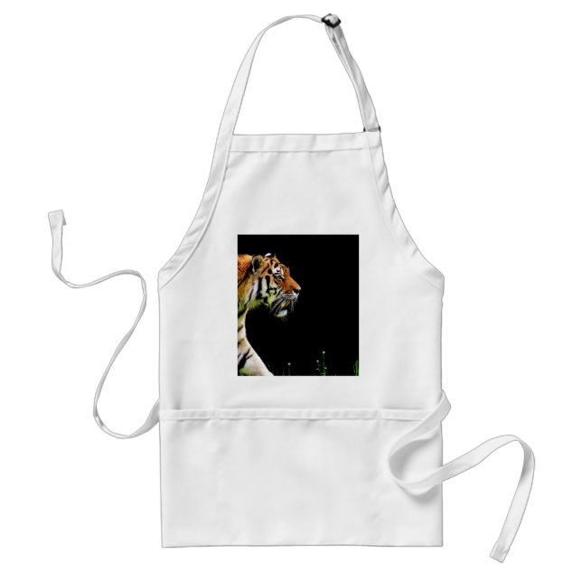 Tiger Approaching - Wild Animal Artwork Standard Apron (Front)