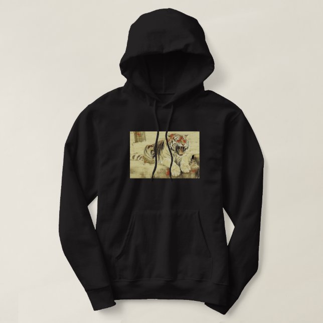Tiger Art Abstract Aesthetic Painting. Perfect des Hoodie (Design Front)