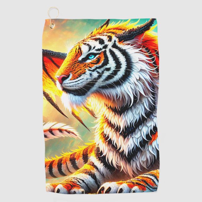 Tiger Art Golf Towel (Front)