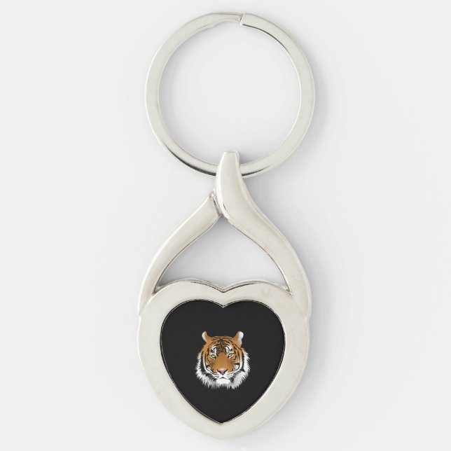 TIGER ART NECKLACE KEYCHAIN (Front)